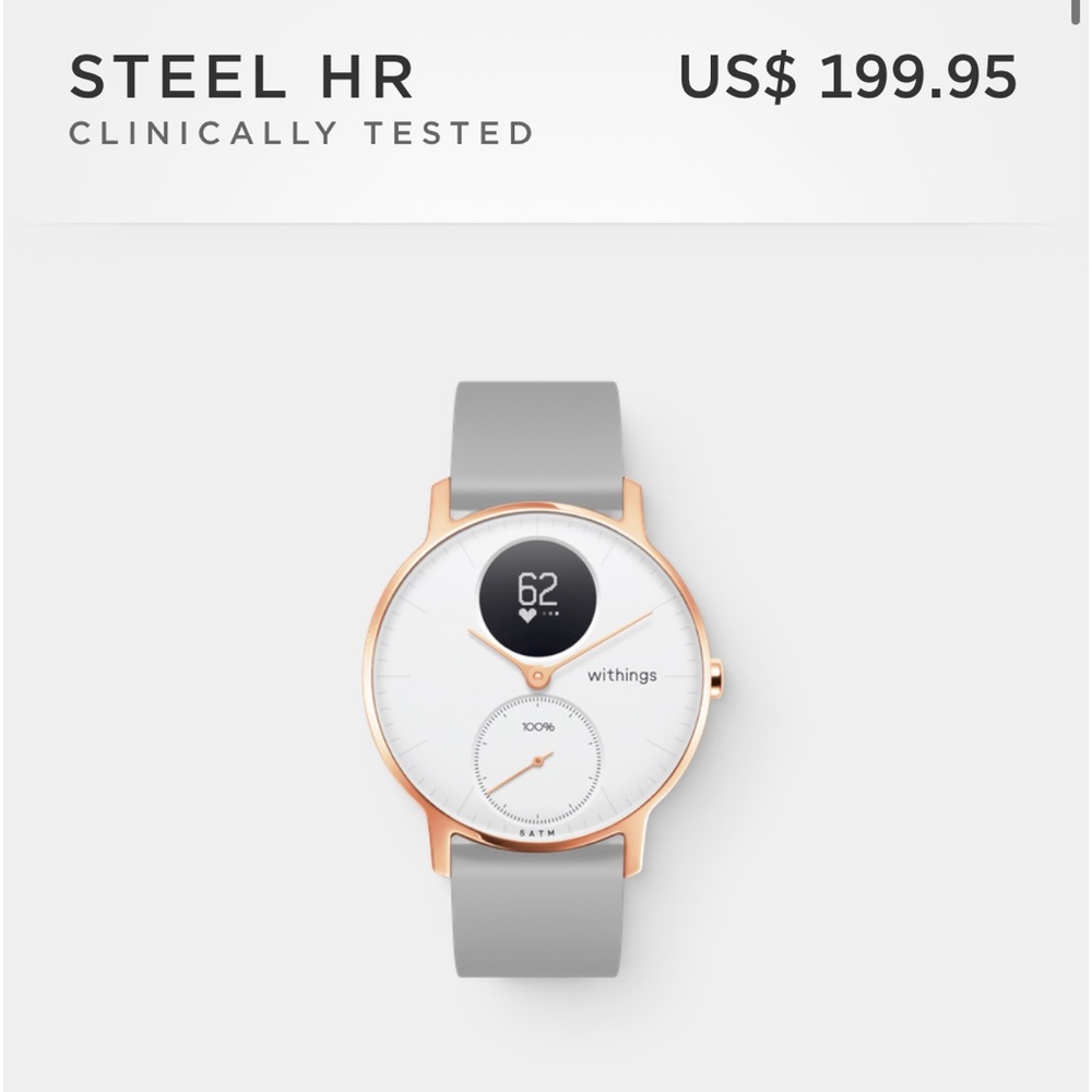 Withings 36m Steel HR smartwatch